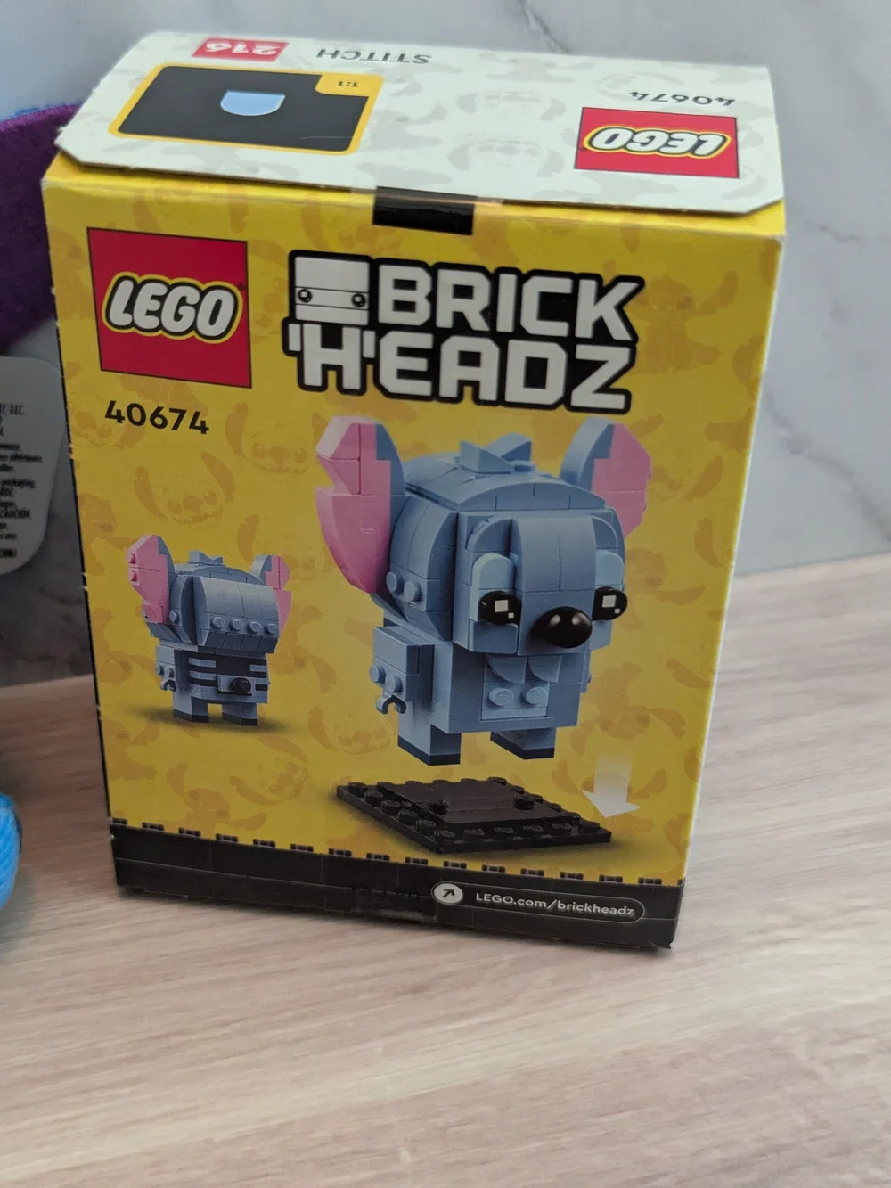 Disney Plush Stitch & Lego Brickheadz Stitch